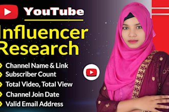 find best youtube influencer list for your niche