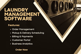 develop laundry management system