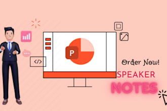 write your presenter speaker notes