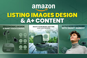 do amazon listing images and product infographics design
