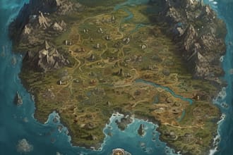 create a custom map for fantasy, scifi, book or boardgame