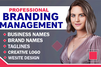 design catchy creative brand name, business name, slogan and logo