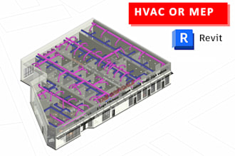 do hvac duct designing and mep modelling