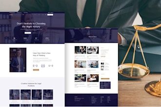 create a website for your lawyer, notary company
