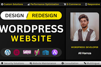 design or redesign a stunning wordpress website