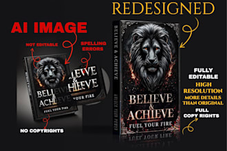 convert ai generated art into professional book covers