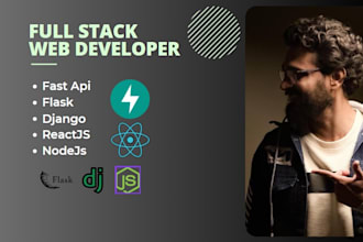 build your website,using python flask django react and mysql