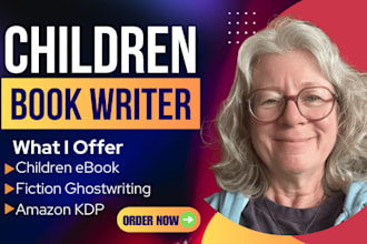be your children book writer, fiction ghostwriter, short story, amazon kdp