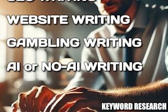 copywriting, content writing, SEO writing, no ai writing