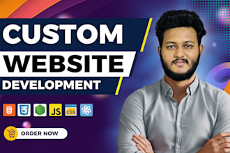 do website development as full stack web developer, front end, backend developer