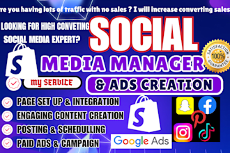 setup facebook shop instagram shop tiktok shop integrate and setup shopify store