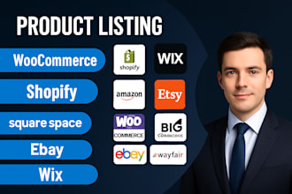 bulk import and export products on shopify, woocommerce, ebay, etsy, wayfair