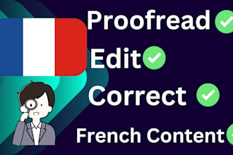 proofread and edit your french text