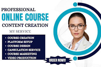 dev a high ticket online course content lesson plan course video course creation