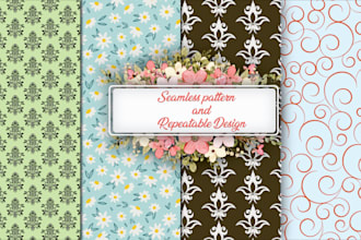 design seamless pattern textile prints pattern design