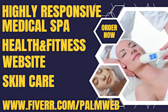 design medical spa aesthetics website health care spa website