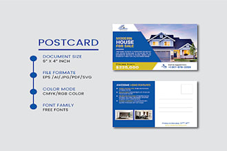 create a unique eddm postcard design within 12 hours