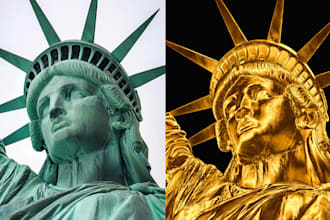 turn anything to gold or metallic styles and effects for photos and texts