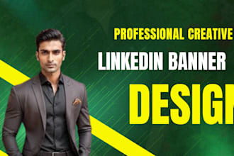 design a professional linkedin banner