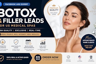 generate botox leads botox filler leads for US medical spas using facebook ads