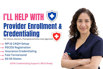 provider enrollment and credentialing for US medical provider, medicare medicaid