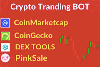 develop ethereum arbitrage trading bot, crypto trading bot, volume bot