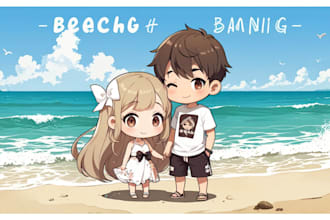 draw cute chibi anime character, chibi art illustration