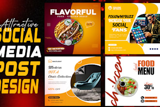 design professional social media  post ,banner ads
