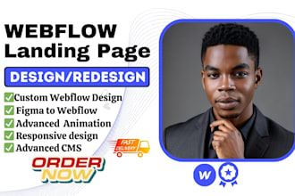 webflow landing page redesign webflow landing page design webflow landing page