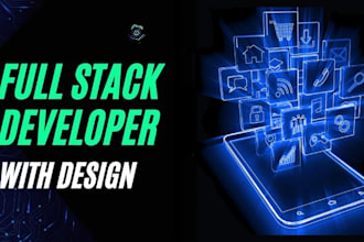 design, develop websites with react, node, fastapi, django