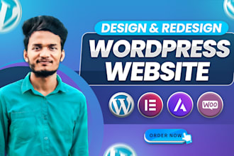 design, redesign a responsive wordpress website using elementor pro