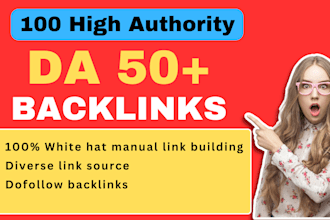 do high quality SEO backlink by dofollow high authority link building service