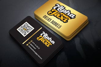 create business card design with qr code