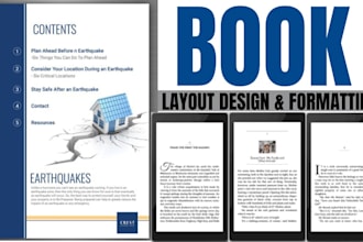 do book formatting, book layout, paperback formatting, layout design, amazon kdp