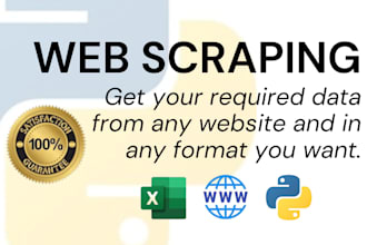do web scraping, extract product listing, data mining and data extraction