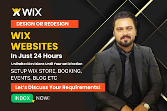create wix website design,redesign wix website