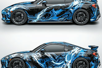 design professional car wrap, van wrap any vehicle wrap