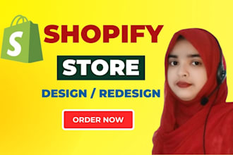 design redesign shopify store, shopify dropshipping store
