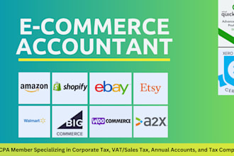do ecommerce bookkeeping, accounting and tax preparation,