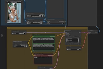 create custom comfyui workflow or stable diffusion for ai image generation