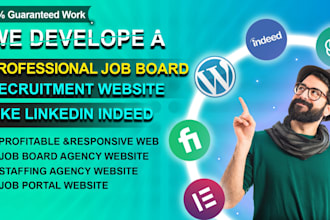 develop a professional job board, recruitment website like linkedin indeed