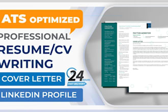 build professional ats resume writing, sales, tech, cybersecurity, engineering