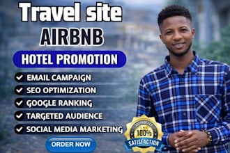 do travel site promotion vrbo airbnb listing SEO to boost hotel bookings