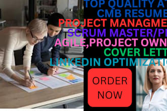 write professional scrum master resume, agile resume, resume writing