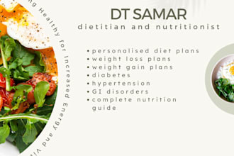 provide customised meal plans for weight management
