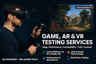 professionally test your mobile, PC game for bugs and usability