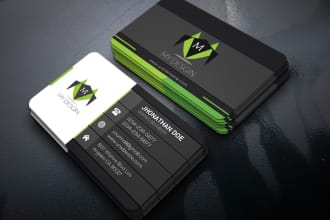 design 2 amazing business card, letterhead, stationary