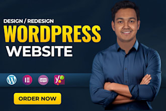 create landing page and complete wordpress website