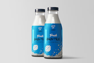 do 3d bottle design custom packaging  label design and supplement bottle