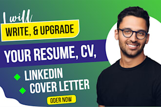 write professional resume, cv, cover letter, linkedin profile as HR expert